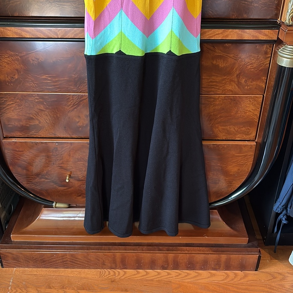 Moschino Colorful Chevron Knit Dress - Picture 2 of 4